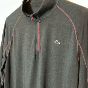 Merino Blend By Paradox Gray Quarter-Zip Pullover Men’s Medium